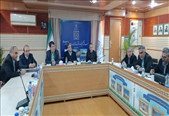 نشست استاندار اردبیل و مدیرعامل سازمان مجری ساختمان‌ها و تأسیسات دولتی و عمومی